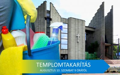 Felújítás utáni templomtakarítás